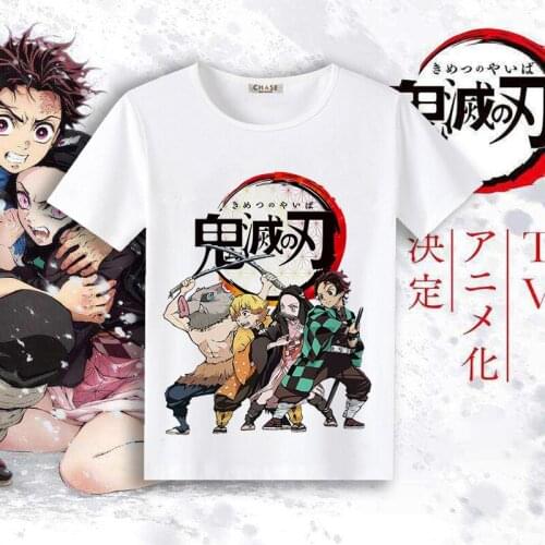 Kimetsu no Yaiba Cosplay T Shirt Demon Slayer Kamado Nezuko Print Summer T-Shirt Graphic Tees Harajuku Top Costume tshirt