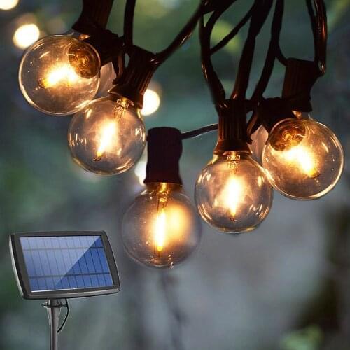20/50 Led Patio string light Christmas G40 Globe Bulb Fairy String Light Outdoor Party Garden Garland Wedding Decorative Light