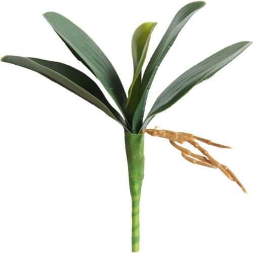 Orchid Leaf Phalaenopsis INS Artificial Flower Home Decoration Wedding Holding Wall Plant Fake Flowers