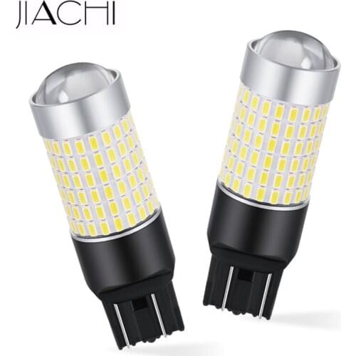 JIACHI 2pcs/Lot LED BulbsT20 7440 W21W W21/5W 7443 Auto Lamp DRL 1200LM White Non-Polarity DC12-24V Parking Brake Reverse Lights