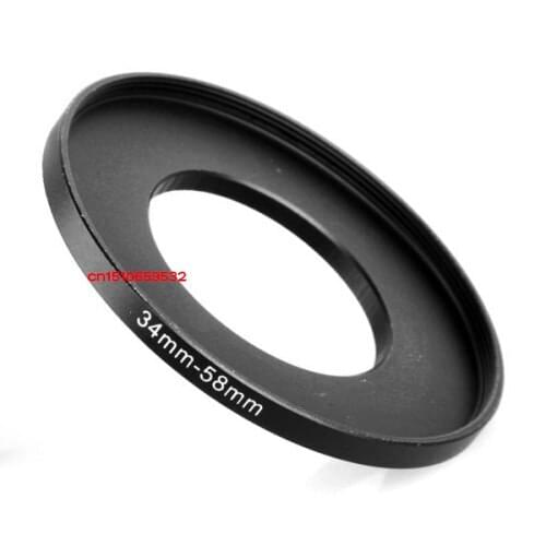 Camera + tracking number Wholesale 34mm-58mm 34-58mm 34 to 58 Step Up Ring Filter Adapter
