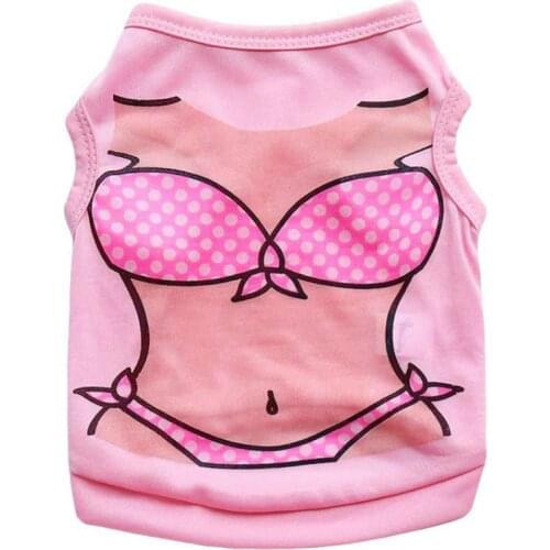 Dog Jacket Spring Vest Dog Clothes for Small Dogs Cute Spring Puppy Vest Printed Dog Shirt Teddy Hiromi Chihuahua French Bulldog