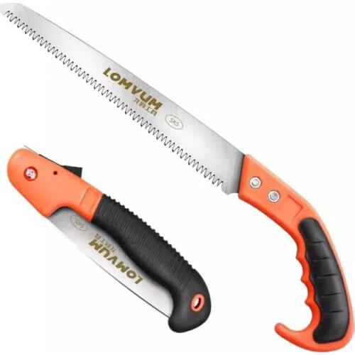 Multifunctional pruning saw, tool for gardening, camping, pruning trees and cutting wood