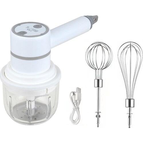 Immersion Multi-Purpose Hand Blender With 2 Whisk Attachments For Soup Quickly Whisk Eggs Kitchen Tool Baking Cream Whisk