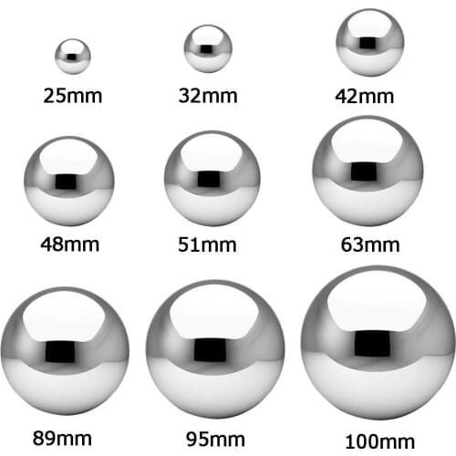 25mm~100mm 201 Steel Hollow Ball Decoration High Gloss Sphere Mirror Hollow Balls For Home Garden Decoration Supplies