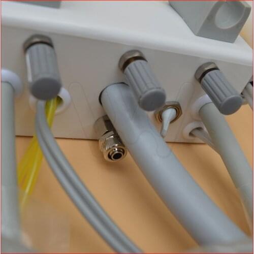 Portable Dental Turbine Unit Wall Mount Work with Air Compressor Triplex Syringe