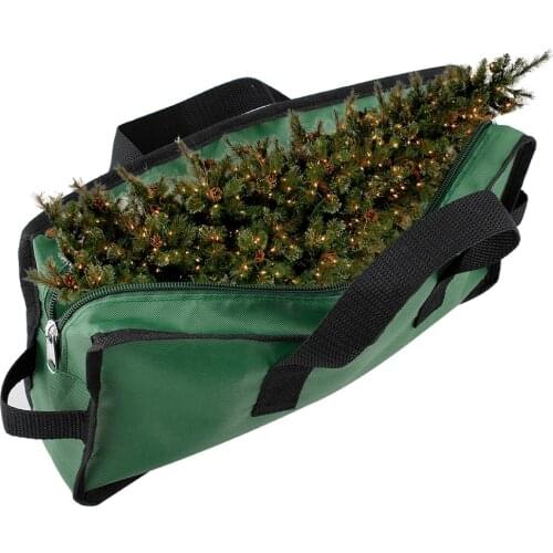 Portable Xmas Tree Storage Bag Waterproof Holiday Tree Storage Case Protective Zippered Xmas Tree Bag with Handles