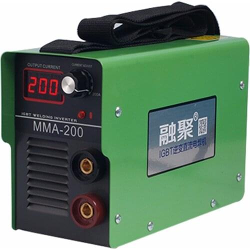 1Set Potrtable MMA-200 220V Electric Welding Machine Solder Inverter ARC Machine