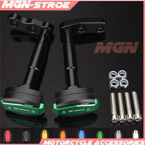 Motorcycle CNC Crash Pad Frame Slider Falling Protection For Z250 Z300 2013 2014 2015 2016 13 14 15 16