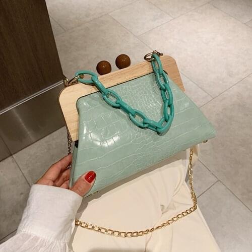 Luxury Designer Acrylic Chain Clip Women Crossbody Bags 2021 Fashion Handbag Evening Clutches Ladies Messenger Bag Female Purse