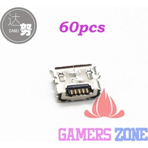 60pcs Micro USB Charging Port Plug for PlayStation 4 Dualshock Wireless PS4 Controller Connector