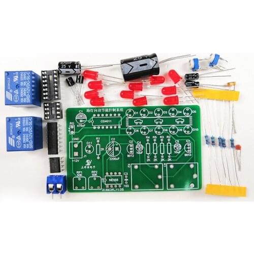 Street lamp automatic energy-saving electronic diy kit 555+CD4011 digital circuit relay production kit parts
