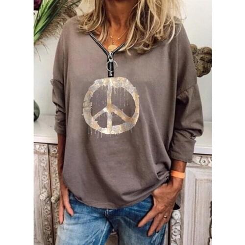 Casual Loose Tee Female Top Goth Harajuku Woman T-shirts Spring Autumn Long Sleeve Tshirt Woman