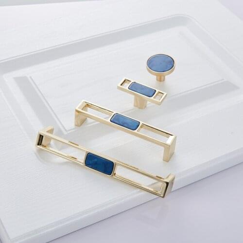 Gold Drawer Handle Wardrobe Door Handle Modern Light Luxury Cabinet Handle Drawer Handle Hand Round Single Hole Small Handle