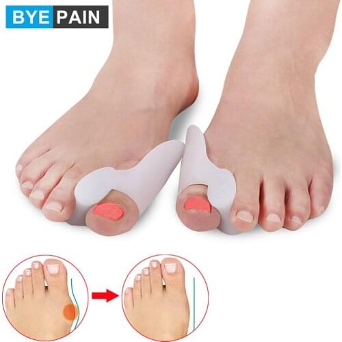 1Pair Silicone Hallux Valgus Relief Bunion Corrector Bunion Relief Gel Toe Protectors Toe Separators Foot Care Women Men