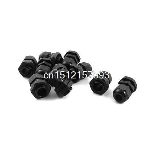 10Pcs Nylon Strain Relief PG9 Glands Connector for 4-8mm Dia Cable