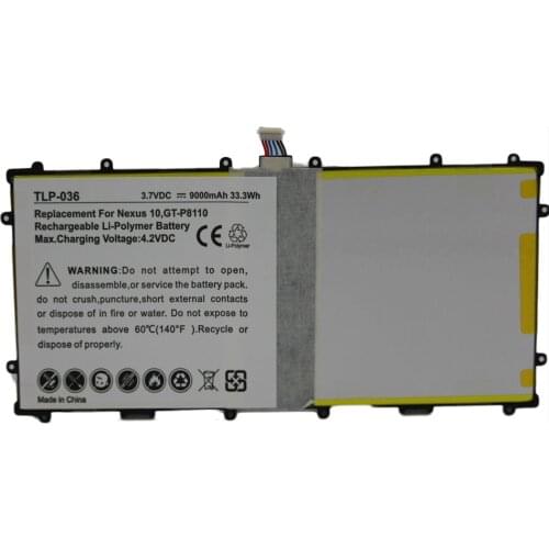 9000mAh Tablet Battery for Samsung Google Nexus 10 GT-P8110 HA32ARB SP3496A8H P8110 batteries + Repair Tool