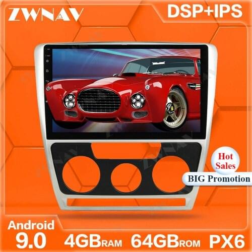 PX6 4GB+64GB Android 10.0 Car Multimedia Player For SKODA octiva 2012 car GPS Navi Radio navi stereo IPS Touch screen head unit