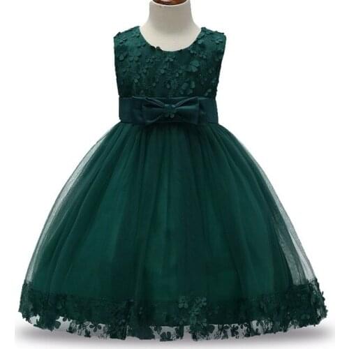 2-9T Baby Frocks Party Wear 2017 Fashion Party Dress Infant Princess Deguisement With Bow Children Party Frock Girls Dresses