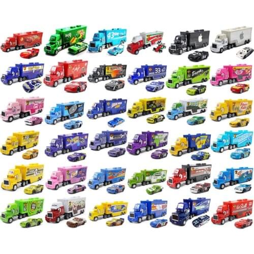 Disney Pixar Car Lightning Mcqueen Chick Hick Ramirez Mack Uncle Truck 1:55 Diecast Vehicle Metal Alloy Boy Kid Toys Christmas