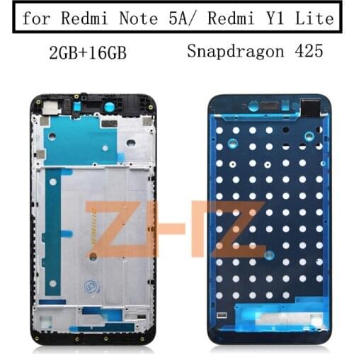 For Xiaomi Redmi Note 5A/ Redmi Y1 Lite Middle Frame Plate LCD Supporting Mid Faceplate Frame Bezel Housing Repair Spare Parts