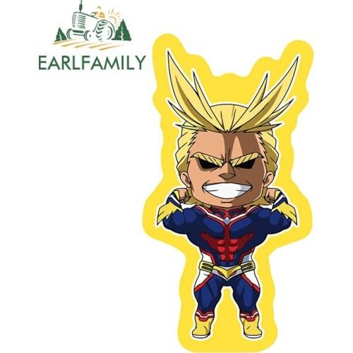 EARLFAMILY 13cm x 7cm For My Hero Academia Car Stickers Vinyl Car Wrap Decal Waterproof Motorcycle Occlusion Scratch