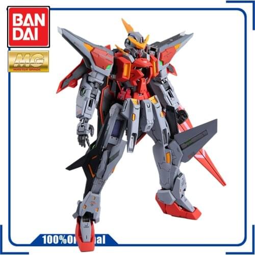 BANDAI MG 1/100 GN-003 Kyrios GUNDAM Luminous Effect Spray Plate Assembling Model Action Toy Figures Childrens Gifts