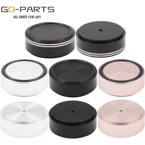 GD-PARTS 58x22mm Machined Solid Full Aluminum Isolation Stand Speaker Amplifier Turntable Recorder Radio Chassis Feet Pad Base
