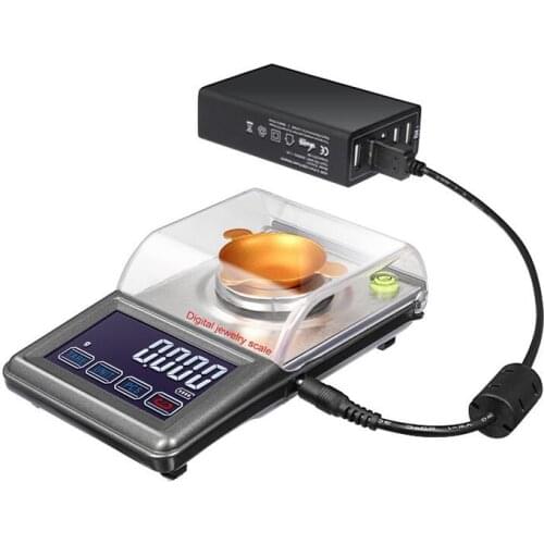AJY 0.001g 50g mini carat electronic white backlight weight touch gem diamond pocket scale with USB