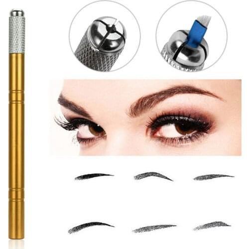 Eyebrow Blades Microblading Eye Brow Tattoo Pen Makeup Tools Stainless Steel