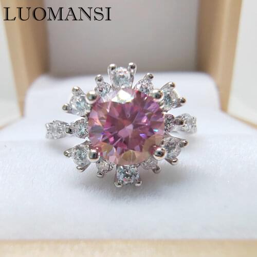 Кольца с бриллиантами Luomansi China At AliExpress