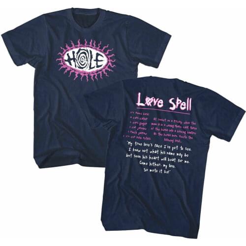 Hole Love Spell Lyrics Mens T Shirt Courtney Love Beautiful Monsters Rock Band