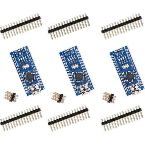 3 Pcs Arduino Pro Mini Nano V3.0 ATmega328P 5V 16M Microcontroller Kit Without USB Cable for Arduino Nano V3.0