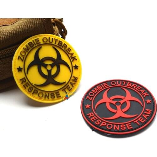 Zombie Response Team Biohazard Patch Hook badges Tactical patche Military armband Badge SWAT wholesale for backpack