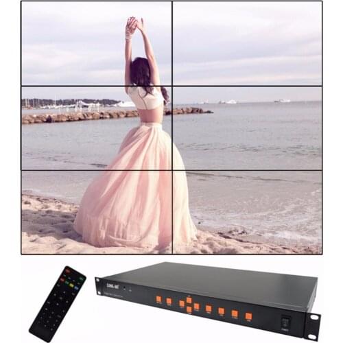 LINK-MI 2x3 Video Wall Controller HDMI Processor stitching 6 image processor screen splicing HDMI VGA AV USB Processor Converter