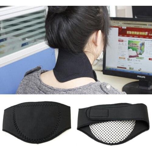 NEW Spontaneous Heating Magnetic Therapy Neck Protection Pillow Belt Pad Massager Office Pillow for Keeping Warm Relieve Pain