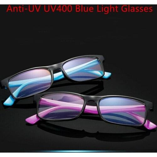 1PC Anti-UV UV400 Blue Light Glasses Anti Blue Rays Radiation Blocking Glasses Men Women Computer Goggles Flat Mirror Eyeglasses