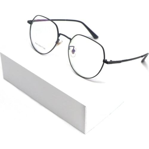 Frame Eyeglasses For Women Alloy Prescription Glasses Myopia Glasses Frame Men Round Eyeglasses Student Nearsighted Glasses Fram