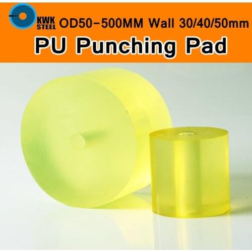 PU Elastic Punching Cushion Pad PU Round Plate Rubber Spring Sheet Polyurethane Dichotomanthes Die Pad Mould Sealing Gasket Fill