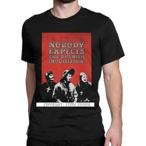 Casual Tshirt Nobody Expects The Spanish Inquisition Tshirts Monty and the Holy Grail weatshirt Vintage Printed T-Shirts