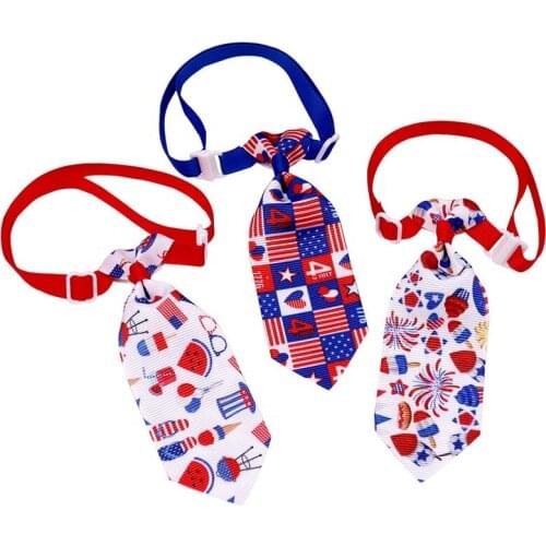 American National Day Pet Clothing Props Independence Day Cat Dog Party Decoration Tie Pet Accessories