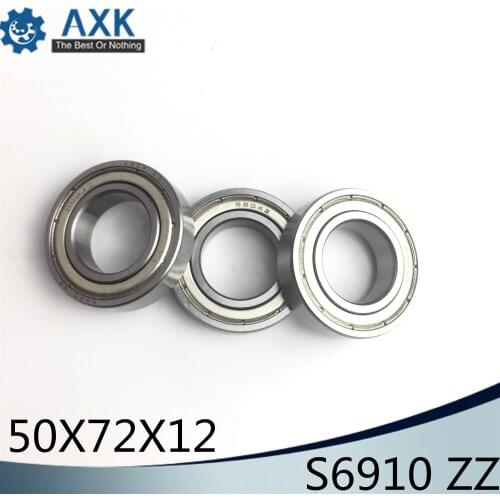 S6910ZZ Bearing 50*72*12 mm ( 5PCS ) ABEC-1 440C S 6910 Z ZZ S6910 Stainless Steel S6910Z Ball Bearings