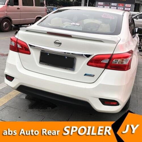 For NISSAN Sentra SYLPHY Spoiler 2012-2016 Sentra spoiler RS Y High Quality ABS Material Car Rear Wing Primer Color Rear Spoiler