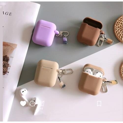 Ultra-thin Cute Soft Silicone Bluetooth Earphone Case For Apple Airpods Lovely Protection Cover For Airpods Charger Box Funda