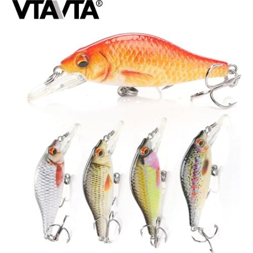 VTAVTA 4g 5cm Mini Crankbait Fishing Lure Hard Floating Pike Wobblers Minnow Lures for Fishing Artificial Bait for Fish Swimbait