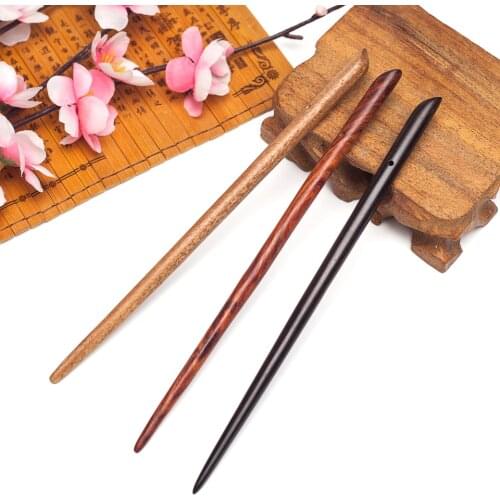 Natural Vintage handmade old sandalwood hair sticks for women chinese hairpin Wedding hair accessories Minimalism hair jewelry