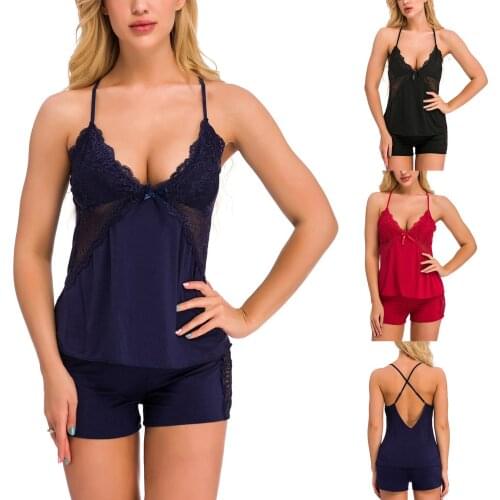 Lingerie Woman Sentiment Sexy Underwear Splices Lace Of Two Erotic Appeal Lingerie Set Show Pajamas On The Back Woman lenceria