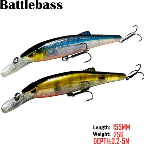 1pc BATTLEBASS 2021 new Floating Minnow 155mm 25g Hard Baits Fishing Lures Wobblers Jerk Your Baits Trout Bass Perch