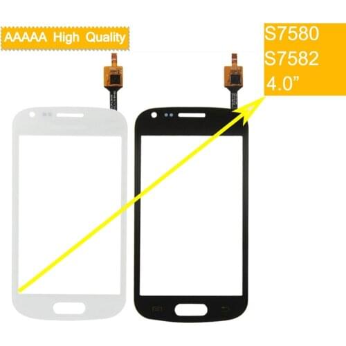 10Pcs/lot For Samsung Galaxy Trend Plus DUOS 2 GT S7580 S7582 7580 Touch Screen Panel Sensor Digitizer Front Glass Touchscreen