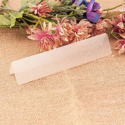 15x3cm Love Lace Embossing Folders Plastic Halloween Scrapbooking DIY Template Fondant Cake Photo Album Christmas Card Making